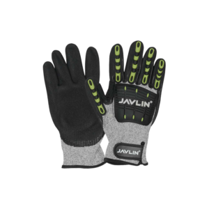 JAVLIN CUT 5 IMPACT GLOVE WITH TPU PROTECTION ON FINGERS, IMPACT PAD,  NEOPRENE CUFF AND VELCRO CLOSURE | SIZES S - 2XL