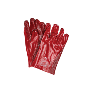 JAVLIN PVC EXTRA HEAVY WEIGHT TOWELLING LINER SAFETY CUFF GLOVES