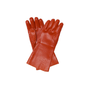 JAVLIN PVC ELBOW LENGTH WOTH REINFORCED THUMB AND FOREFINGER ORANGE -  FORRESTRY