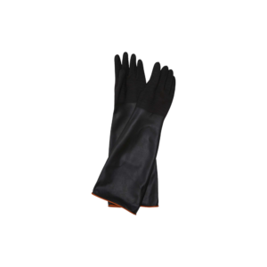 JAVLIN BLACK / ORANGE SHOULDER LENGTH RUBBER GLOVE,