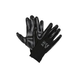 JAVLIN BLACK NITRILE COATED , BLACK LINER, SIZES M, L, XL
