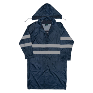 Javlin Polyester PVC Reflective Calf Length Rain Coat